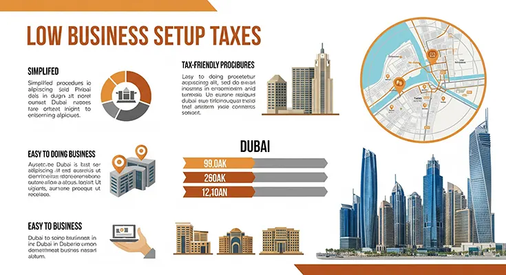 Are taxes low for business setup in Dubai?