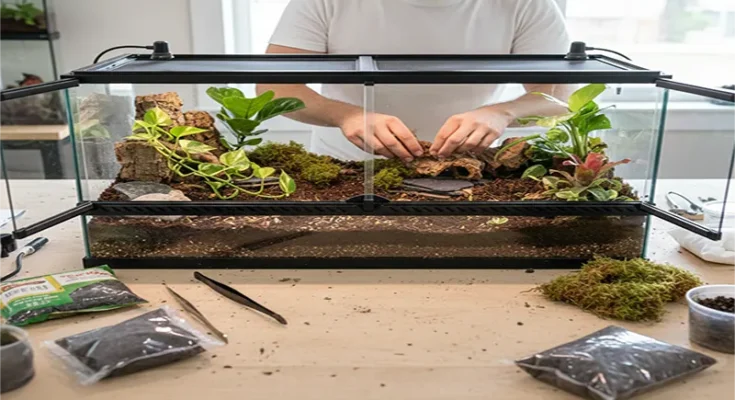 How to build a bioactive terrarium for crested geckos