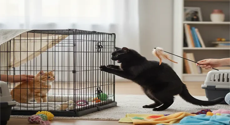 How to introduce a new kitten to an aggressive resident cat