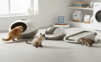 Self-cleaning litter box comparison for multi-cat households